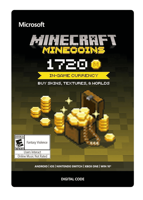 Minecraft 1720 MineCoins Gutschein